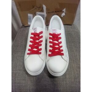 Vintage Havana Cali Sneakers White Red Star Low Top Lace Up Shoes Mens 10 NEW